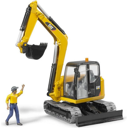 Bruder 2466 Minibagr CAT s figurkou 1:16