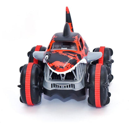 RC obojživelné auto žralok červený