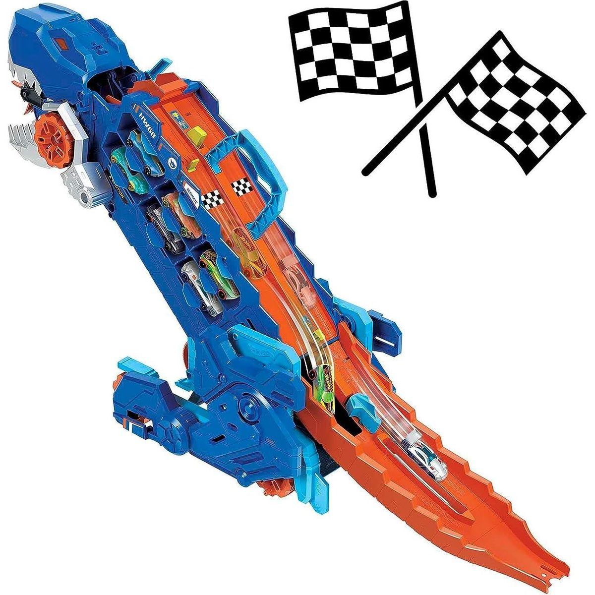 Mattel Hot Wheels City T-Rex tahač se světly a zvuky