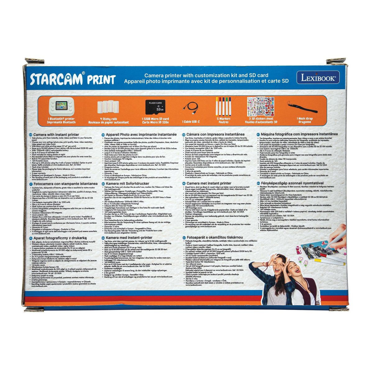 Lexibook Dětský instantní fotoaparát StarCAM se sadou