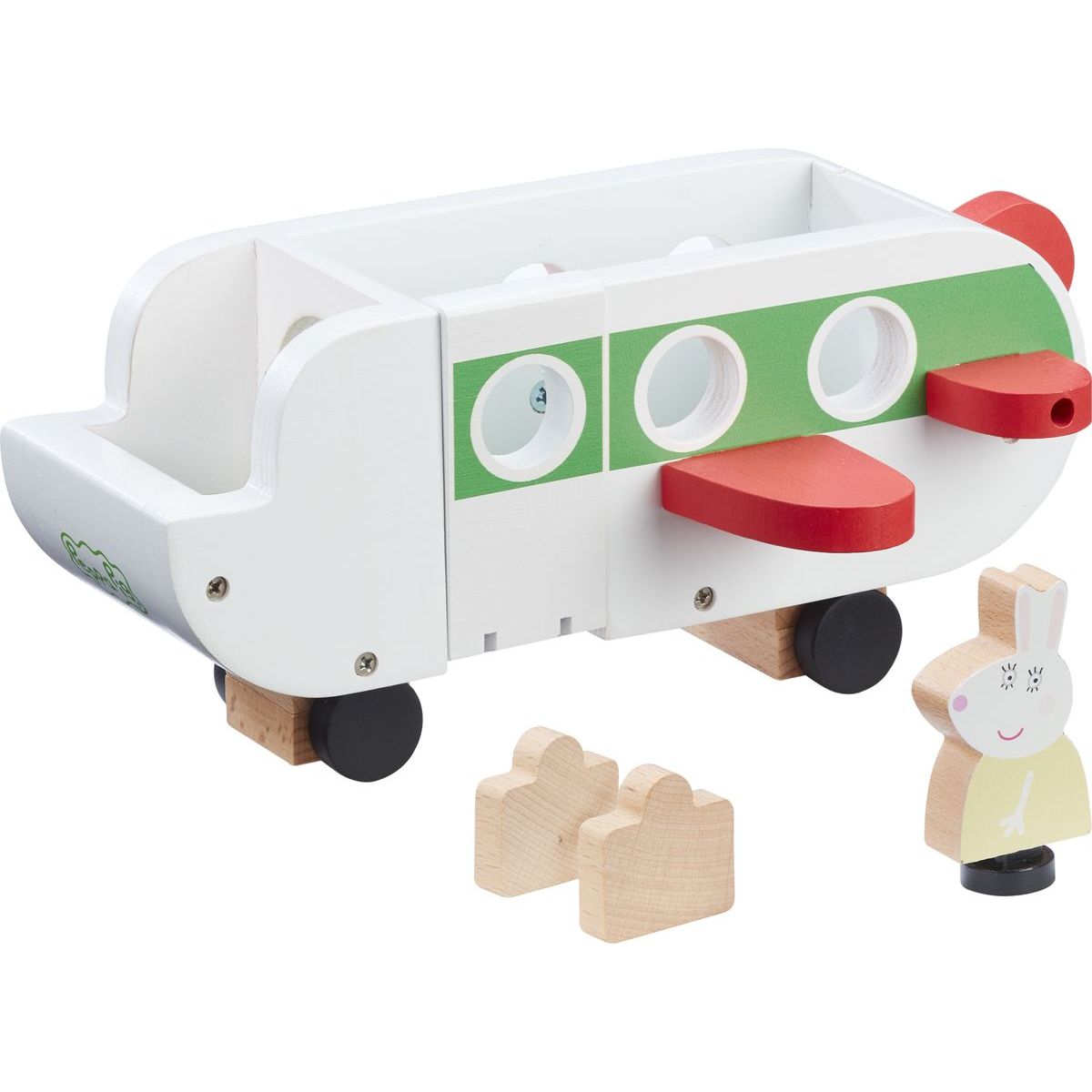 Peppa Pig dřevěný tryskáč a figurka paní Králíkové