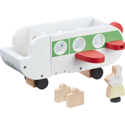 Peppa Pig dřevěný tryskáč a figurka paní Králíkové