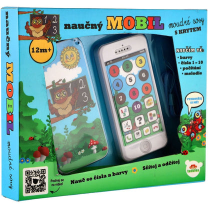 Naučný mobilní telefon s krytem Moudrá sova