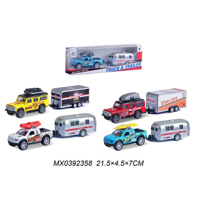 Alltoys Auto s přívěsem modré