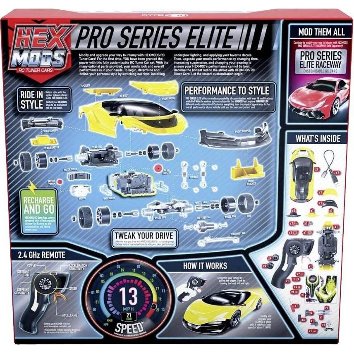 Hexbug Hexmods Pro Series - žlutý