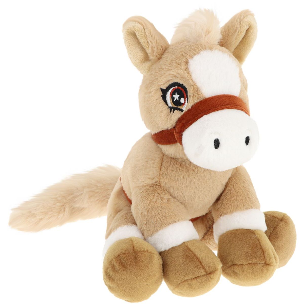 KEEL TOYS Keeleco Poník s ocasem 22 cm béžový