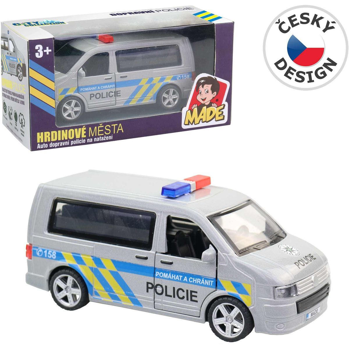 MaDe Auto, policejní dodávka, CZ design i box