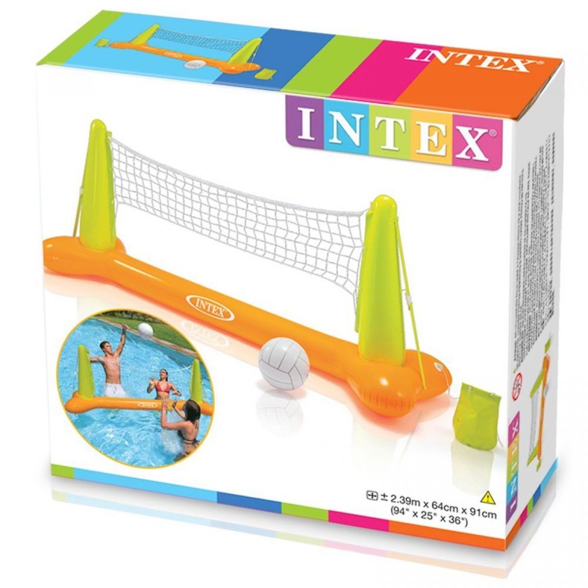 Intex 56508 Volejbalová sada se sítí  239 x 64 x 91 cm - Poškozený obal