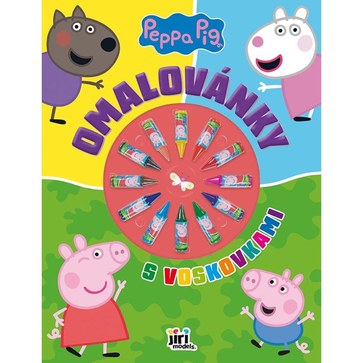 Omalovánky s voskovkami Prasátko Peppa