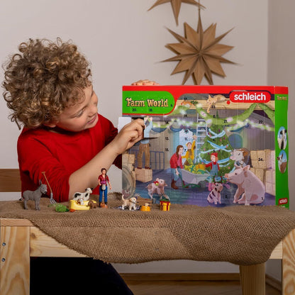 Schleich 98983 Adventní kalendář Domácí zvířata