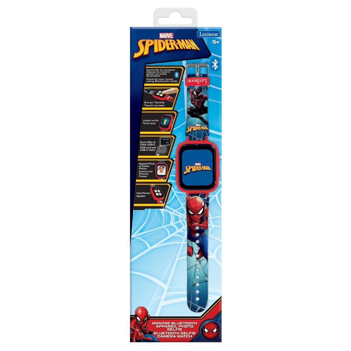 Lexibook Bluetooth hodinky Spiderman s kamerou a 8GB SD kartou