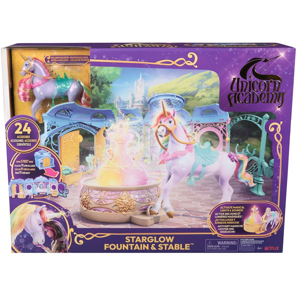 Unicorn Academy velká rozložitelná stáj se zvuky a s Wildstar
