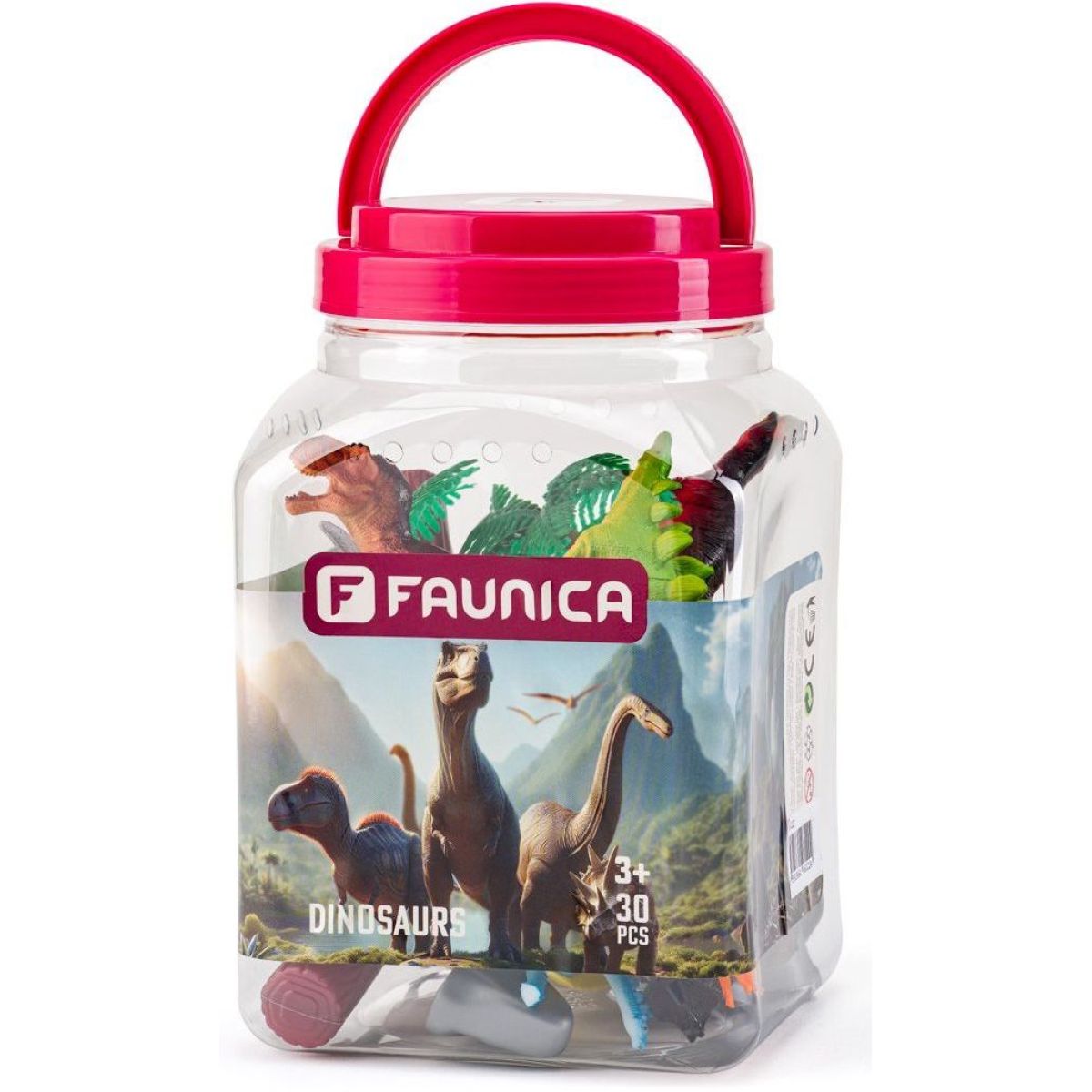 Faunica Zvířátka figurky sada v MEGA tubě - Dinosauři