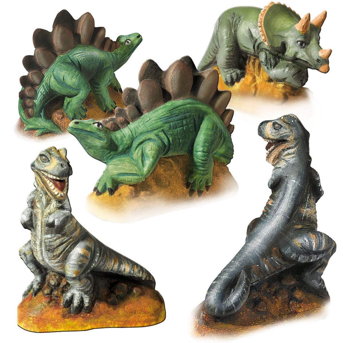 SES Sádrový trojkomplet Dinosauři