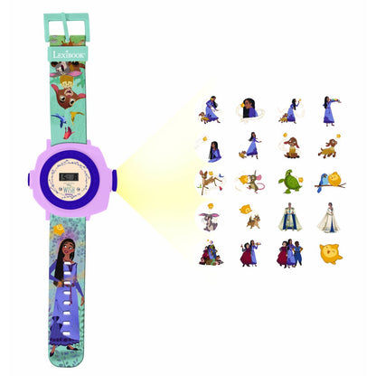 Lexibook Digitální promítací hodinky Disney Wish s 20 obrázky