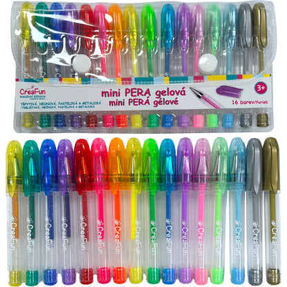 Sparkys CreaFun - Gelová mini pera 16 barev