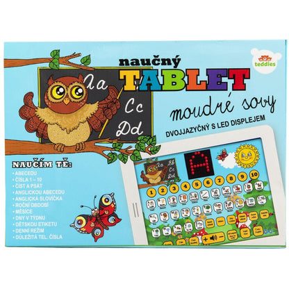 Teddies Naučný tablet Moudré Sovy dvojjazyčný