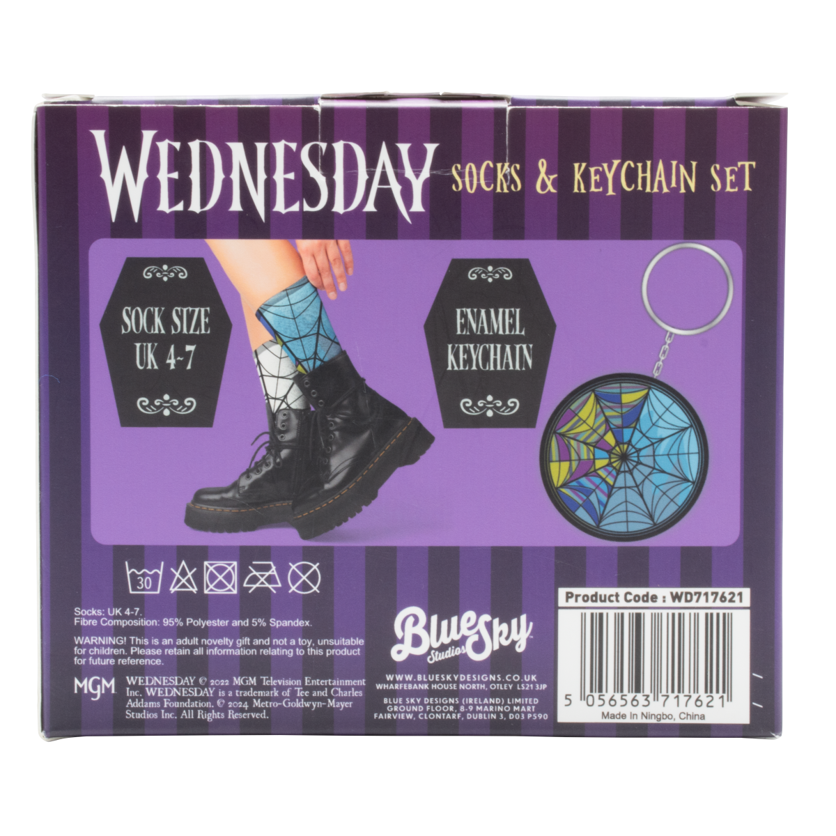 Wednesday dárkový set klíčenka a ponožky