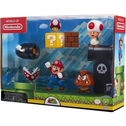 Jakks Sada figurek Super Mario 6 cm Dungeon Diorama