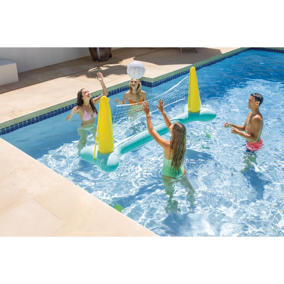 Intex 56508 Volejbalová sada se sítí  239 x 64 x 91 cm modro-žlutá