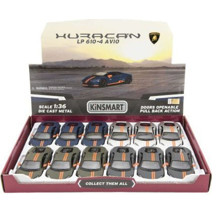 Kinsmart Lamborghini Huracan kov 12 cm zelené