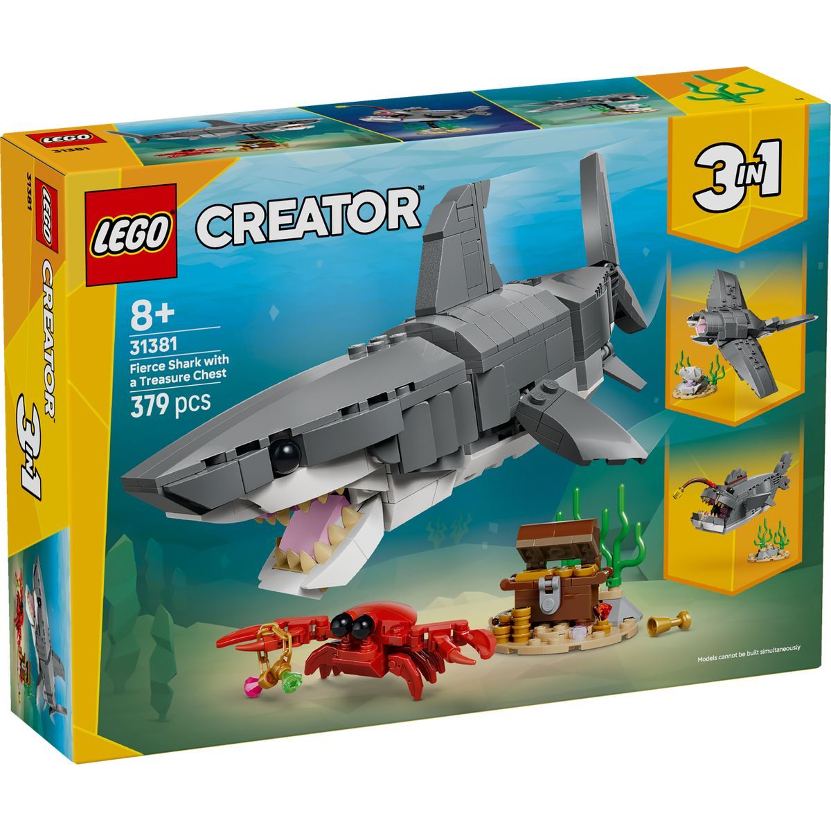 LEGO® 31381 Divoký žralok a truhla s pokladem