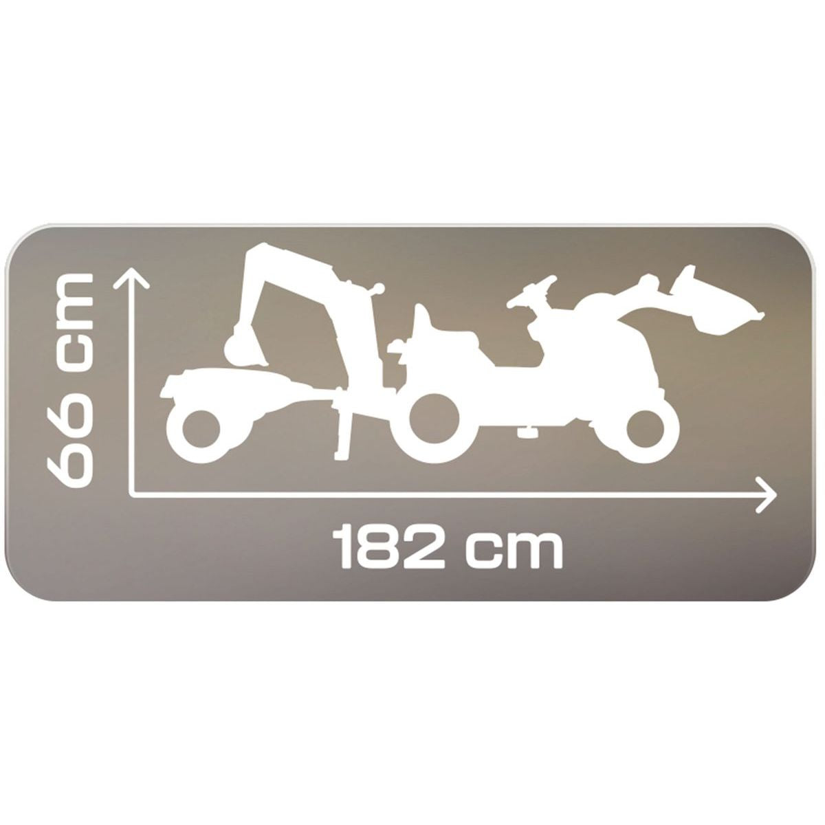 Smoby Šlapací traktor Builder Max s bagrem a vozíkem 710304