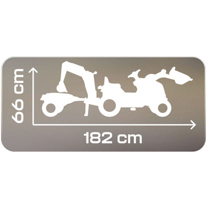 Smoby Šlapací traktor Builder Max s bagrem a vozíkem 710304