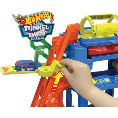 Mattel Hot Wheels City Color shifters automyčka s otočným tunelem