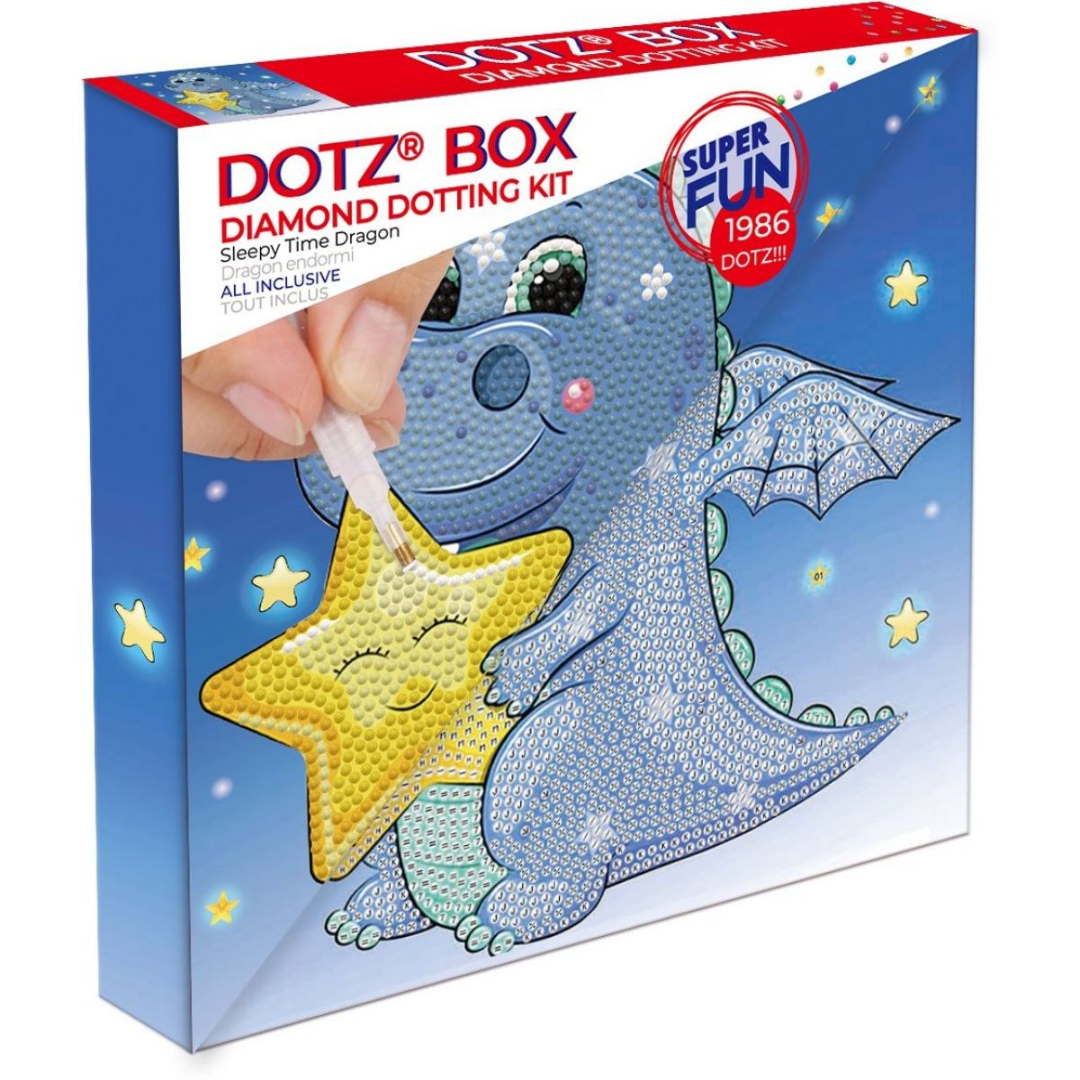 Dotzies Diamantové malování - Dráčkův čas spát