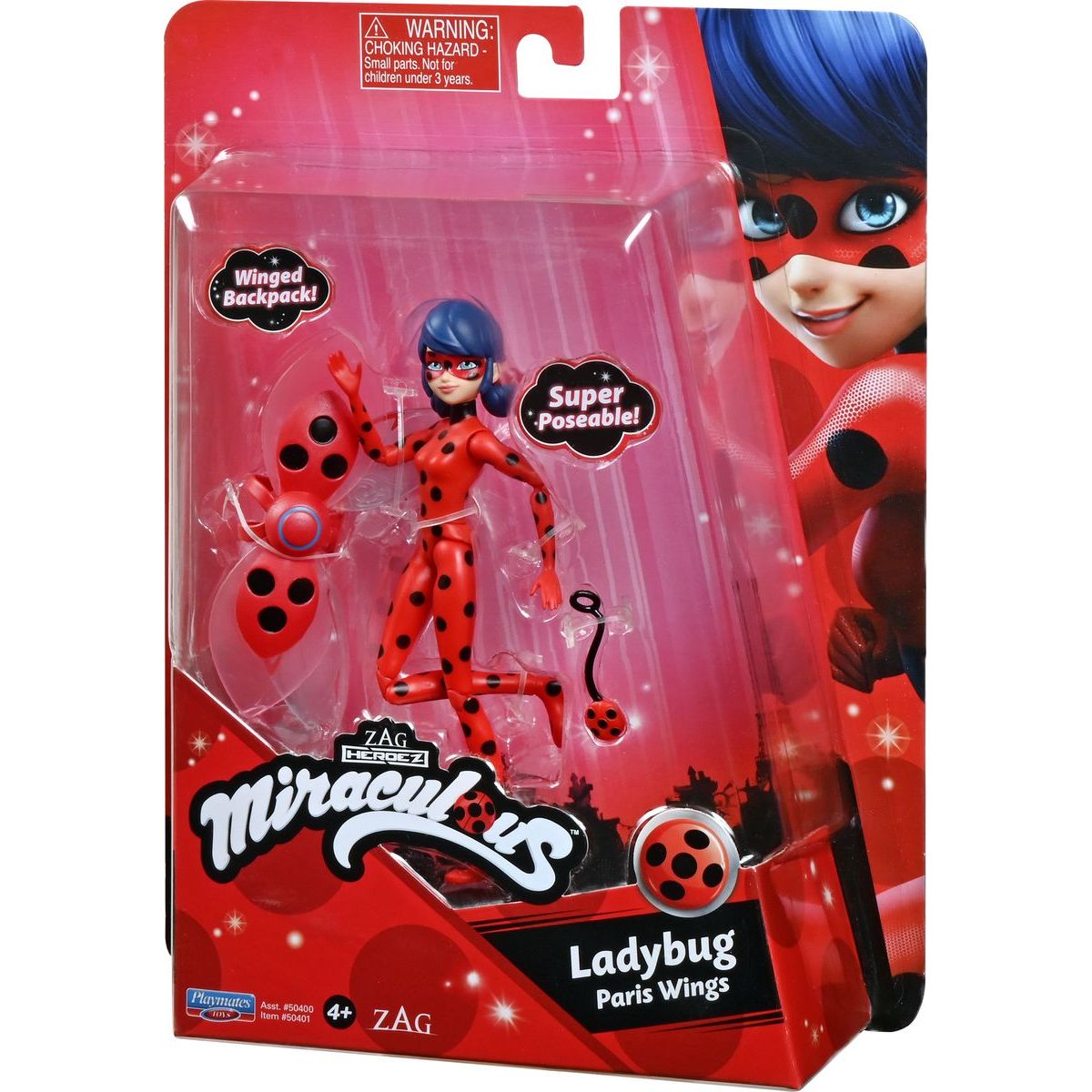 Playmates Miraculous Beruška a černý kocour Figurka Beruška