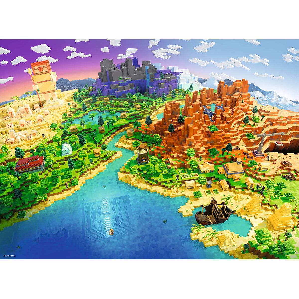 Ravensburger Puzzle Minecraft 500 dílků