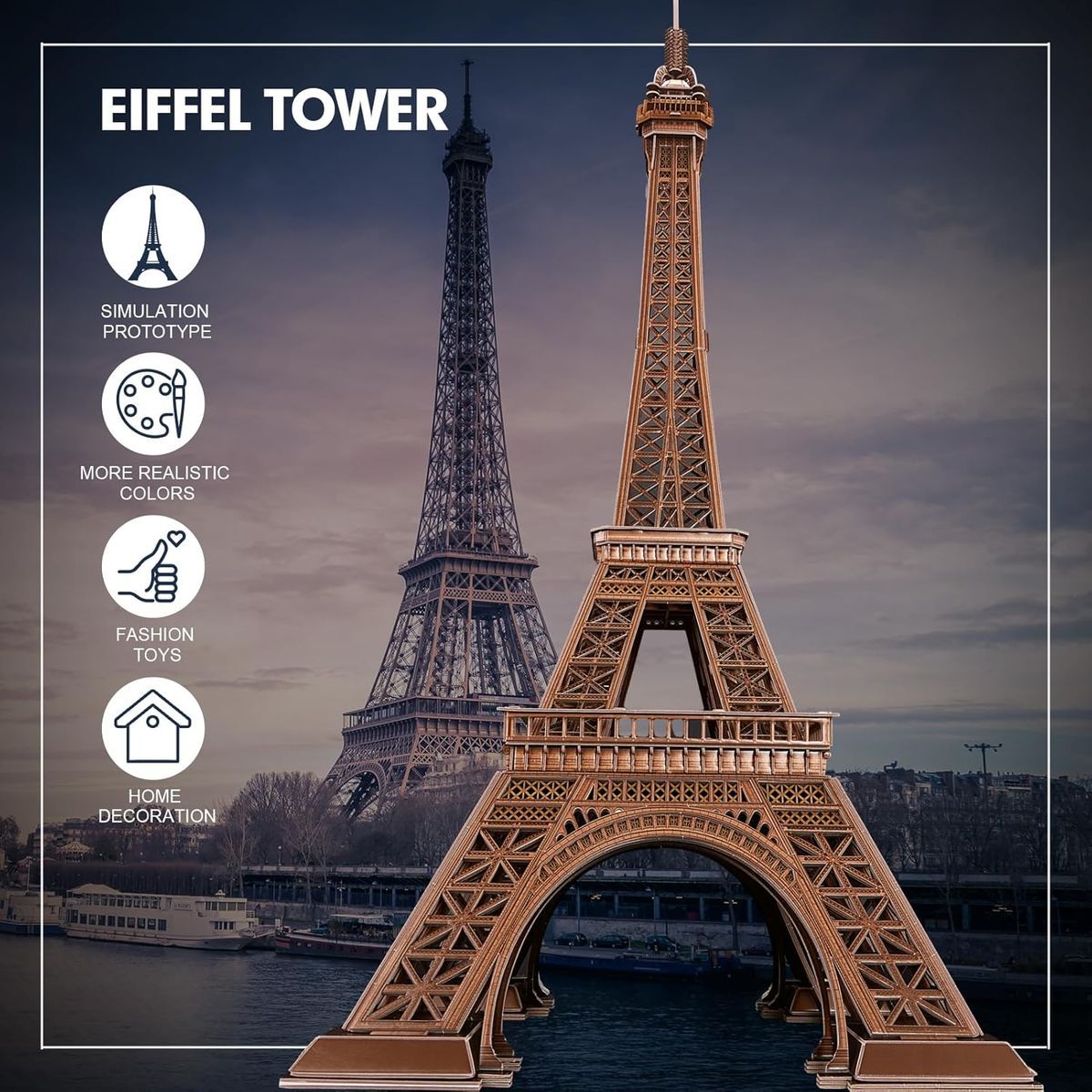 CubicFun 3D puzzle Eiffelova věž 97 cm 314 dílků