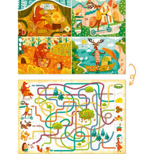 DoDo Didaktický tubus puzzle a aktivity Zvířata a roční období