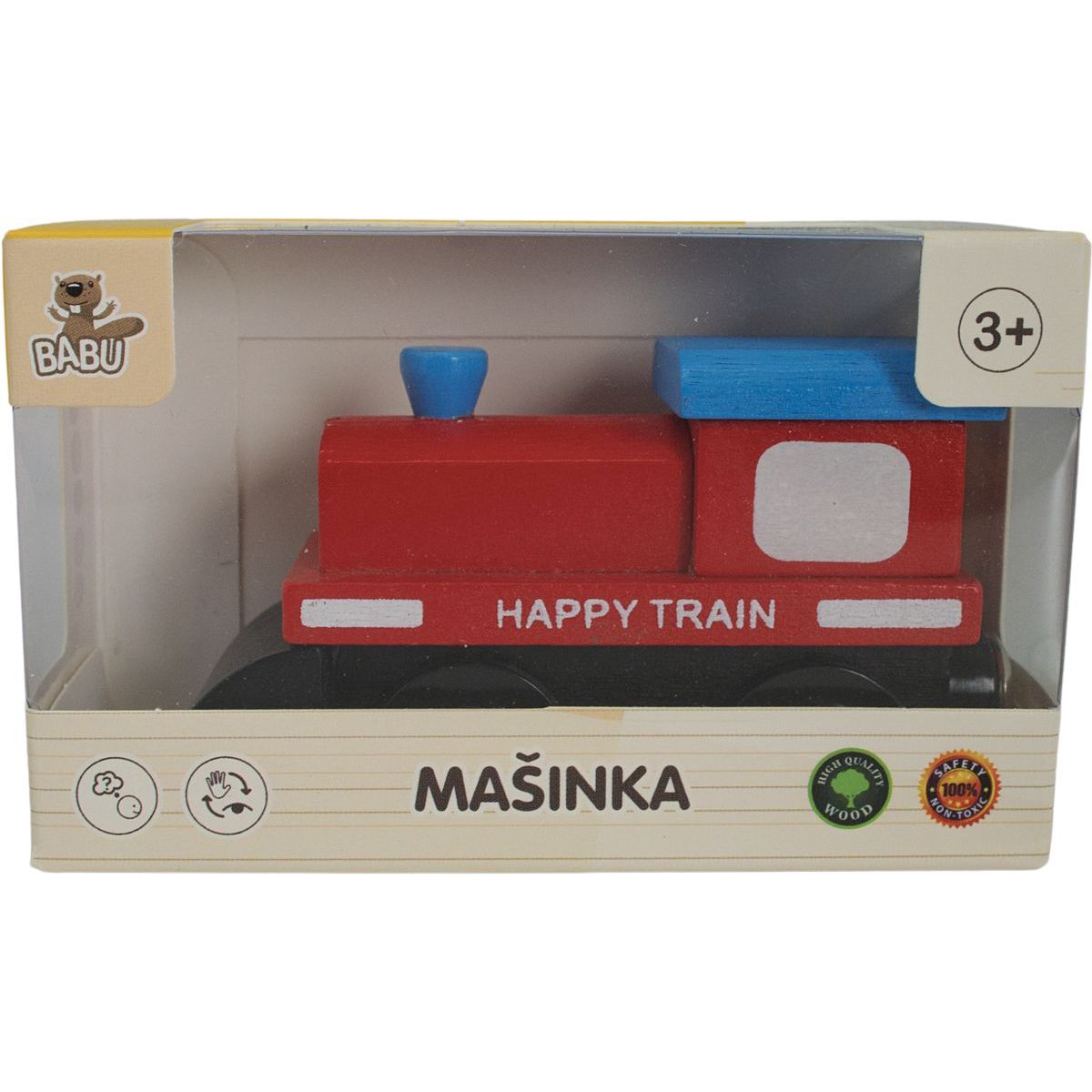 Babu vláčky Mašinka červená