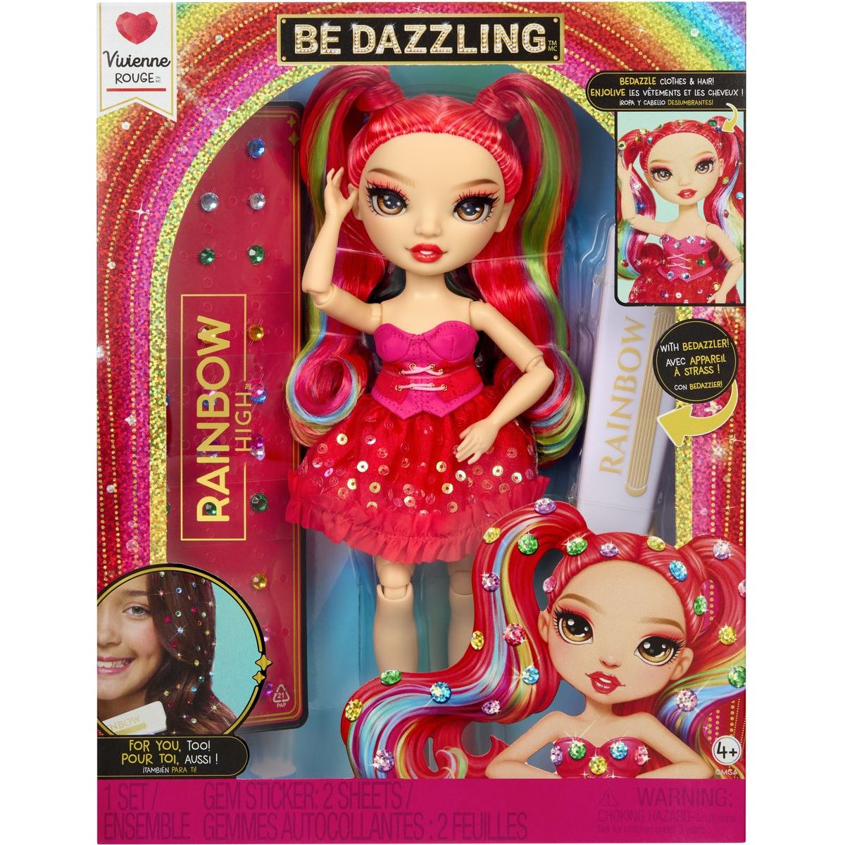 Rainbow High Be Dazzling Fashion panenka - Vivienne Rouge (Red)