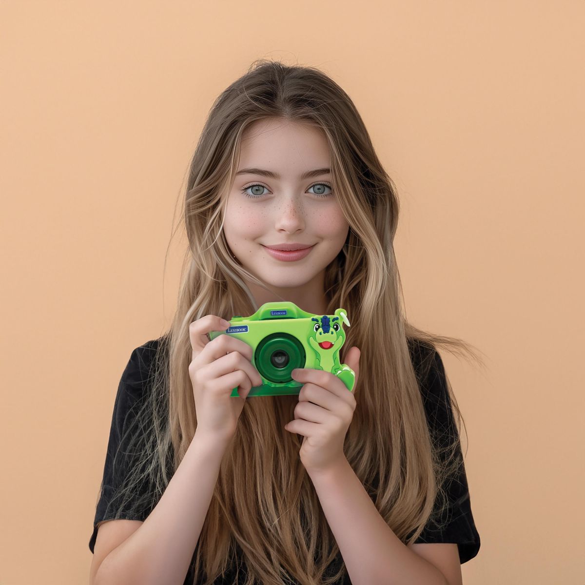 Lexibook Dětský fotoaparát s 3D krytem Dinosaurus