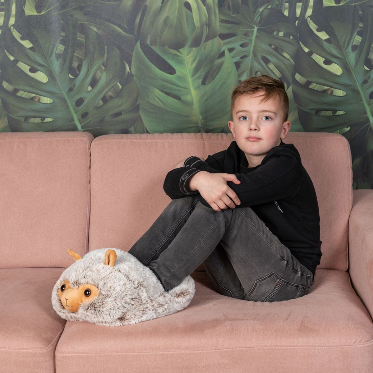 Cozy Noxxiez CS920 Alpaka hřejivý plyšový pantofel