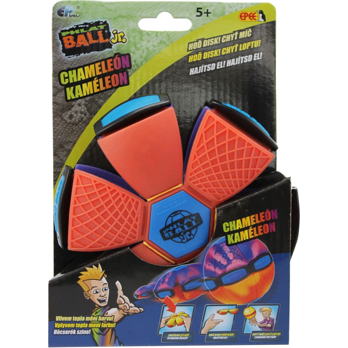 Phlat Ball Chameleon JR Měnící barvu khaki-oranžová