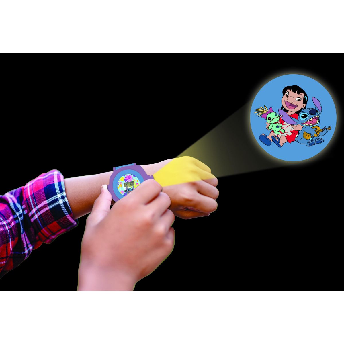 Lexibook Digitální promítací hodinky Stitch s 20 obrázky