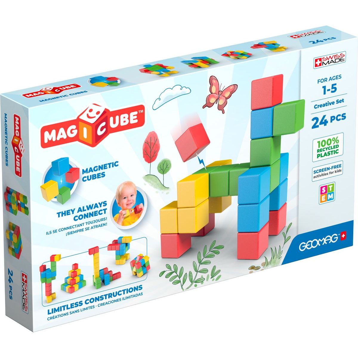 Geomag Magicube Creative 24 dílků - Poškozený obal
