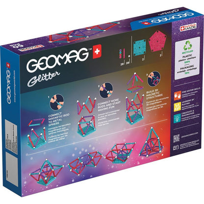 Geomag Glitter Recycled 60 dílků