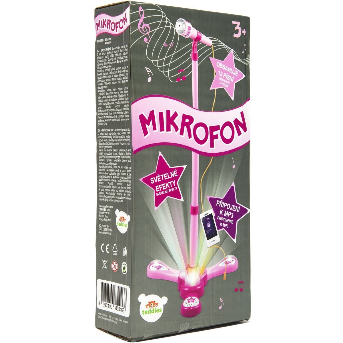 Mikrofon karaoke růžový