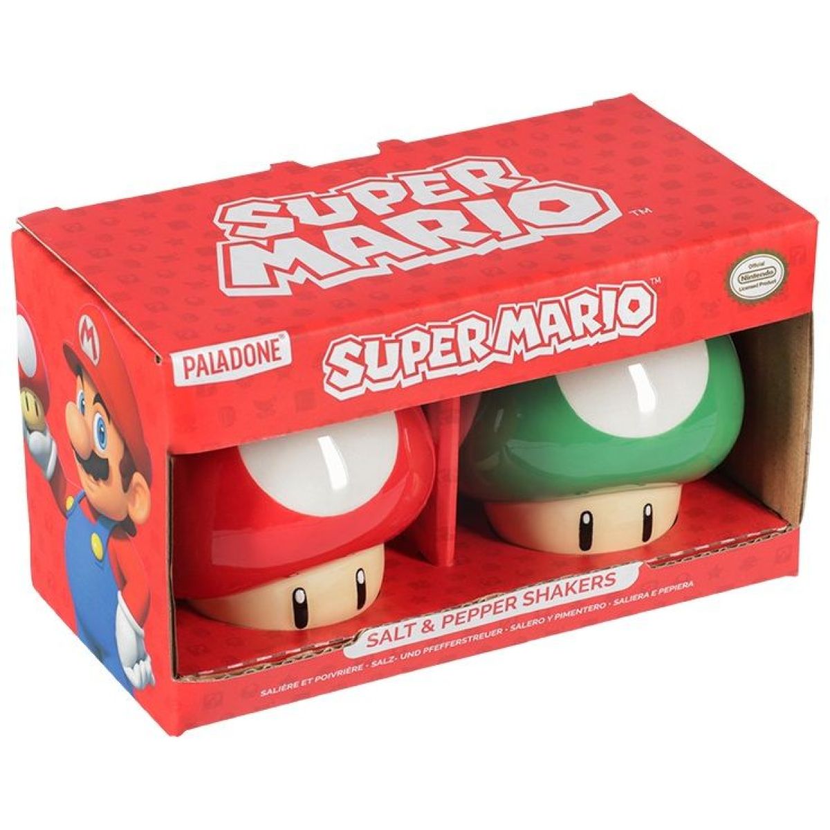 Paladone Super Mario Set slánka, pepřenka