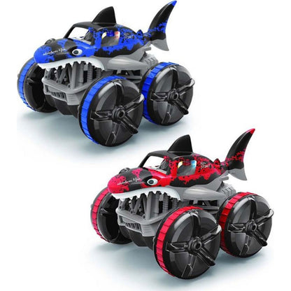 RC obojživelné auto žralok červený