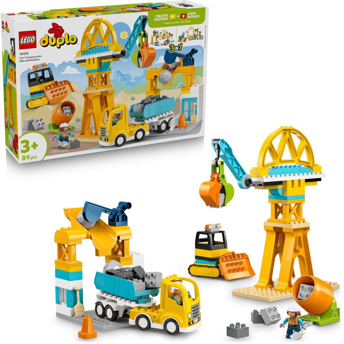 LEGO® 10476 Staveniště a vozidla 3 v 1