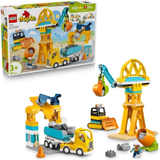 LEGO® 10476 Staveniště a vozidla 3 v 1