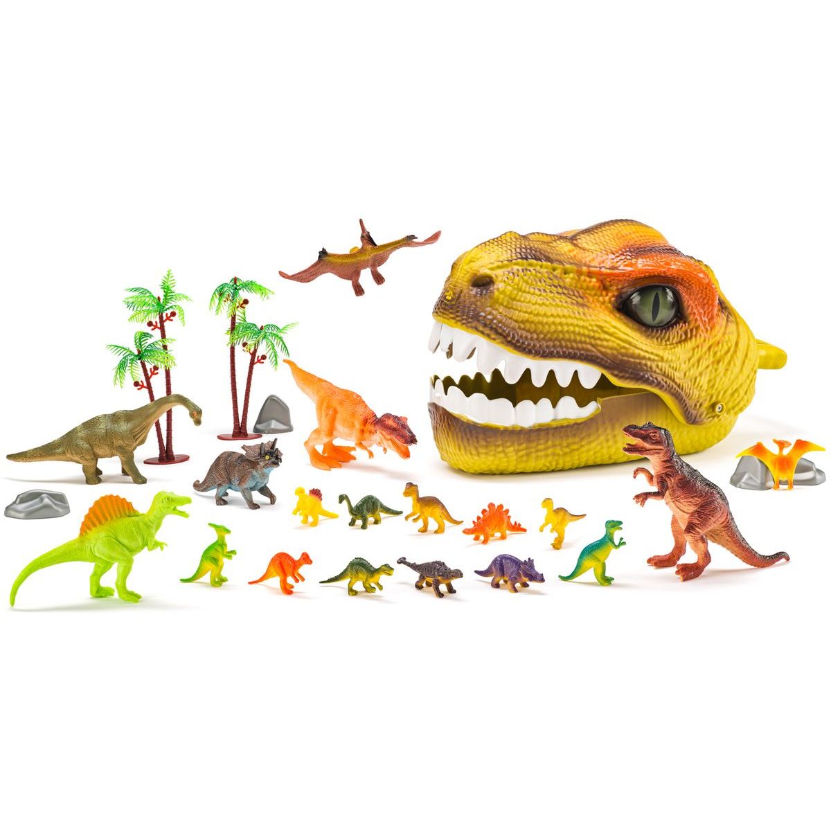 FAUNICA Dinosauří hlava s figurkami DINO