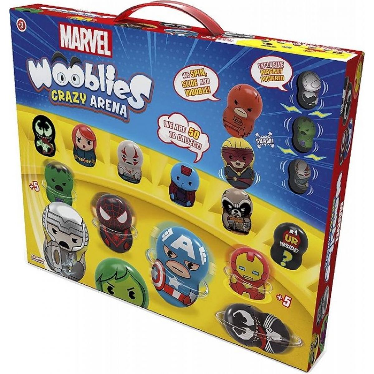 Wooblies Marvel Bojová Aréna s 2 turbo vystřelovači