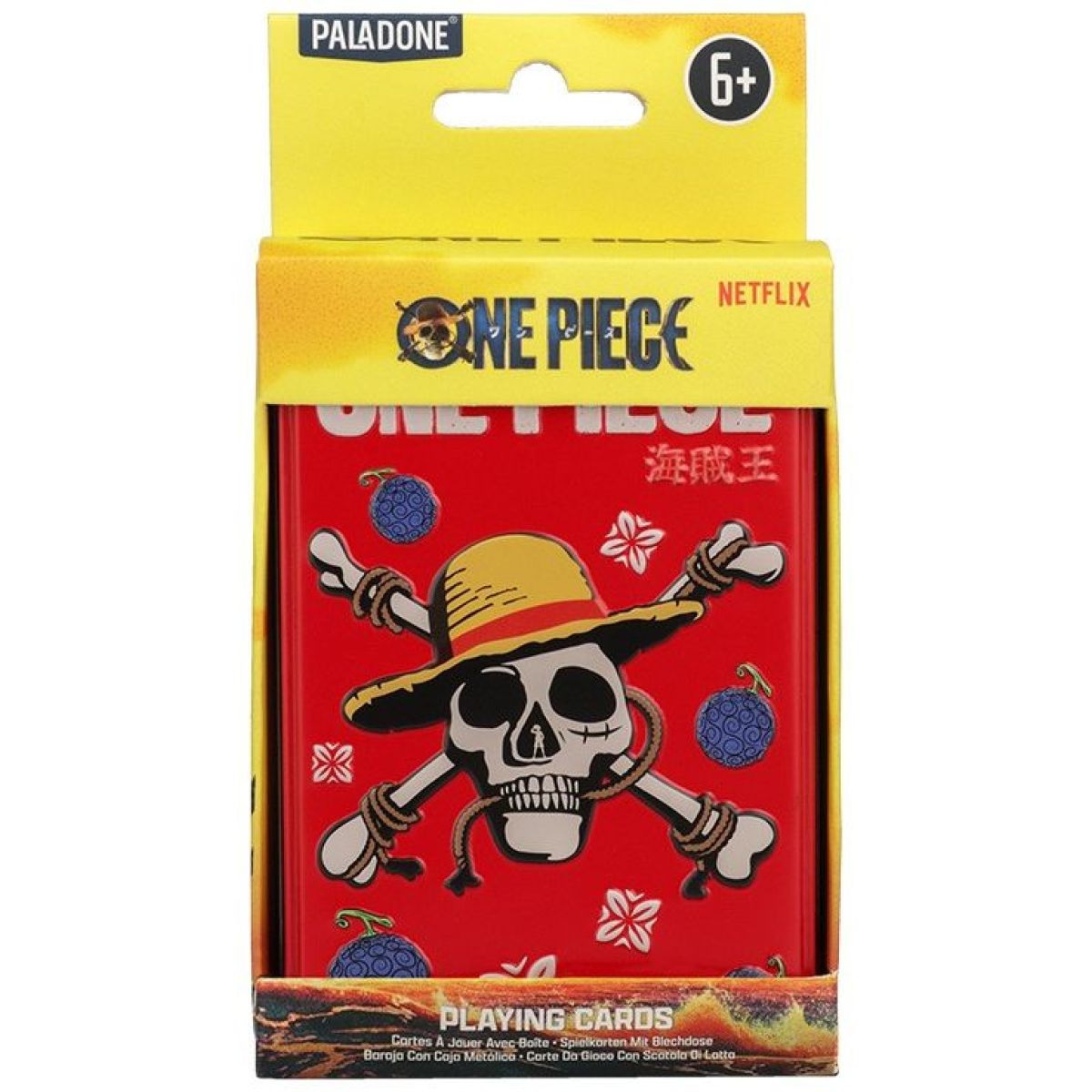 One Piece hrací karty (plechový box)